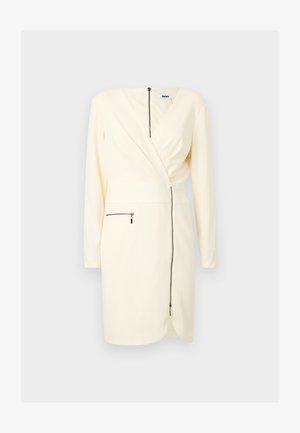 DKNY, ZIPPER DETAIL - Džersejové šaty - eggshell