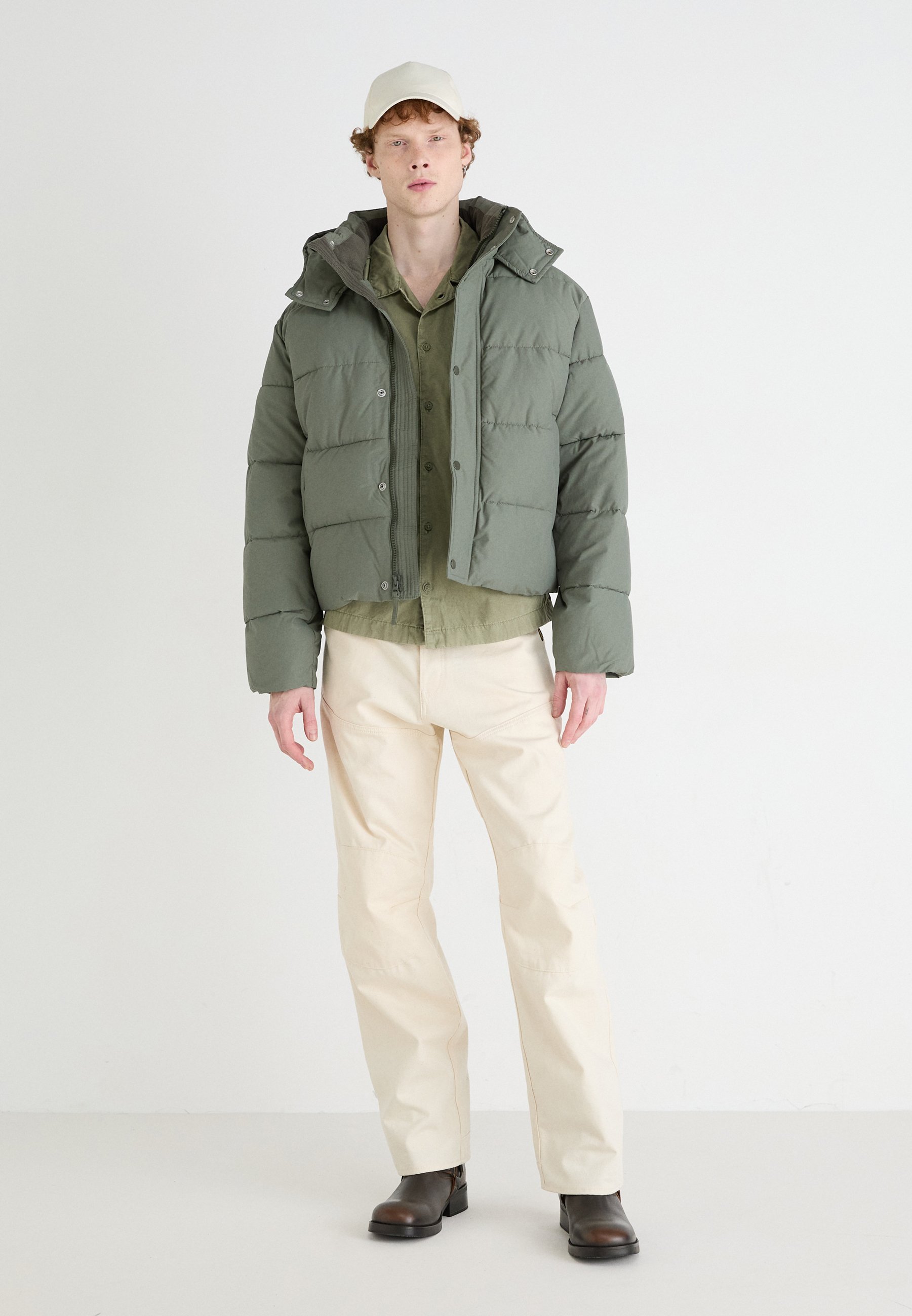 Abercrombie & Fitch ULTRA PUFFER HOOD - Giacca invernale - castor