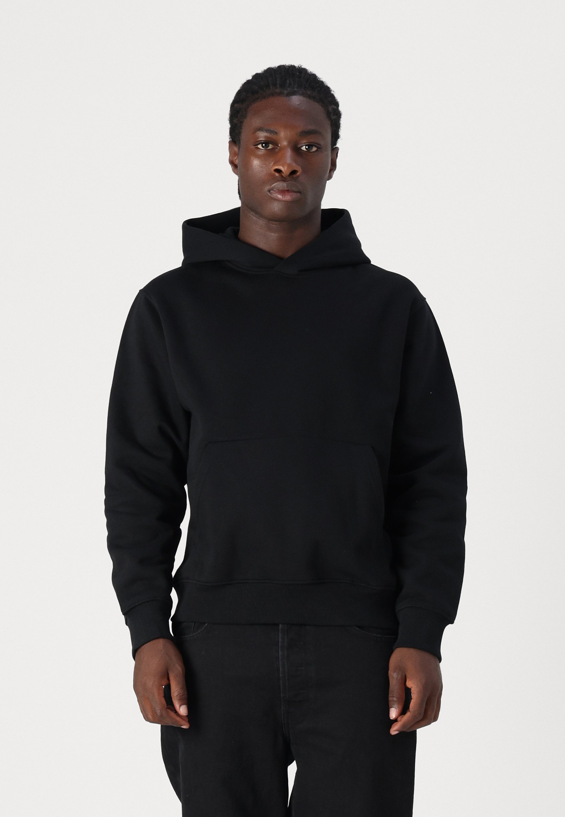 Jack & Jones JCOCLASSIC WAFFLE NOOS - Jersey con capucha - black/negro