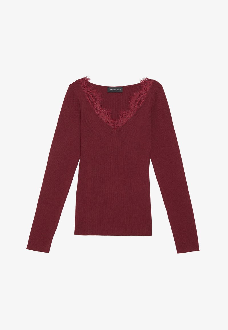 Anna Field Neule Bordeaux viininpunainen Zalando fi anna-field-neule-bordeaux-viininpunainen-zalando-fi