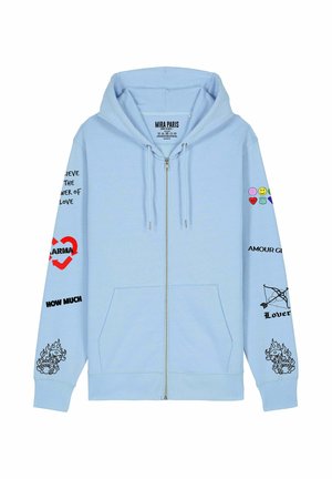 Sweater met rits - blue