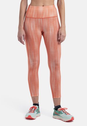 MERINO HEAVY WEIGHT FASTRAY HIGH RISE GRAPHIC - Tights - tang glow chalk aop