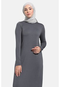 Modanisa CREW NECK REFKA - Maxi-jurk - anthracite