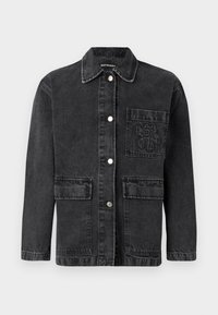 POWERI UNISEX - Džínová bunda - washed black