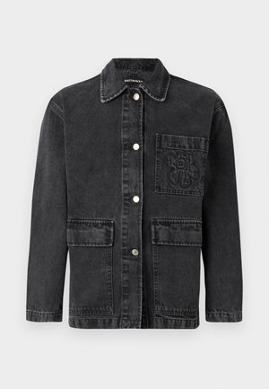 Marimekko POWERI UNISEX - Giacca di jeans - washed black