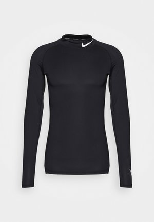 TIGHT MOCK - Bluzka z długim rękawem - black/white