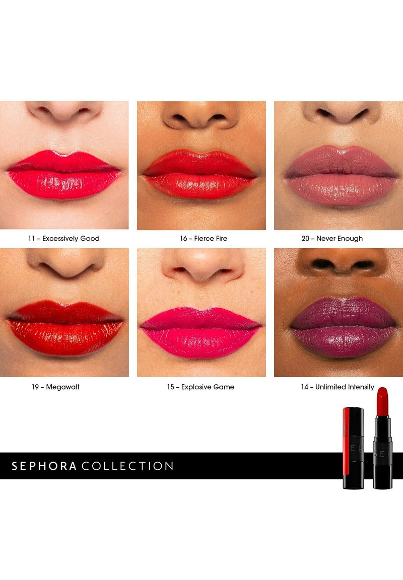 Damen Teint | SEPHORA COLLECTION SEPHORA COLLECTION ROUGE IS NOT MY NAME SATIN LIPSTICK Lippenstift 10 more is more/rot - JF3980 Damen Teint | SEPHORA COLLECTION SEPHORA COLLECTION ROUGE IS NOT MY NAME SATIN LIPSTICK Lippenstift 10 more is more/rot - JF3980