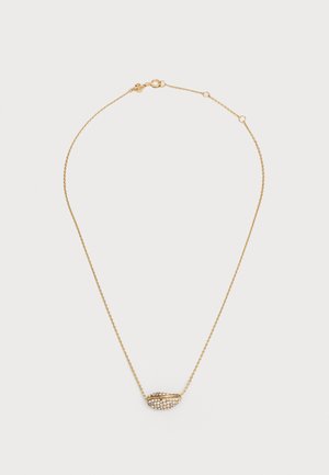 WAVE PAVE PENDANT - Colier - gold-coloured