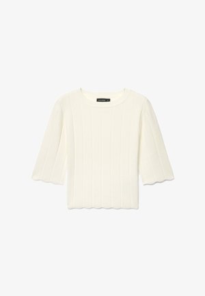 Calliope, T-SHIRT TINTA UNITA - Jumper - bianco lana