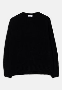 CHENILLE CREWNECK SWEATER UNISEX - Pulover - black
