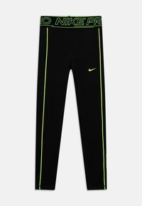 Nike Performance NIKE PRO - Leggingek - black/volt