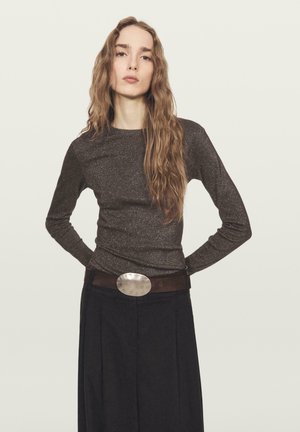 Långärmad tröja - dark brown