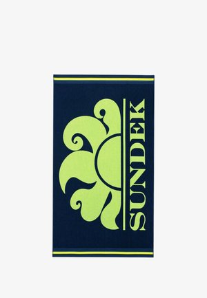 Sundek, BEACH TOWEL UNISEX - Telo mare - dark blue neon yellow