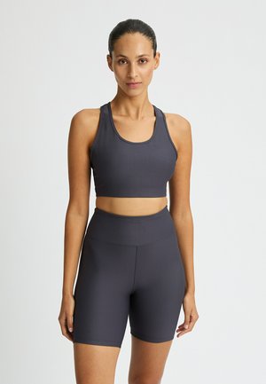 3/4 sports trousers - dk grey plum