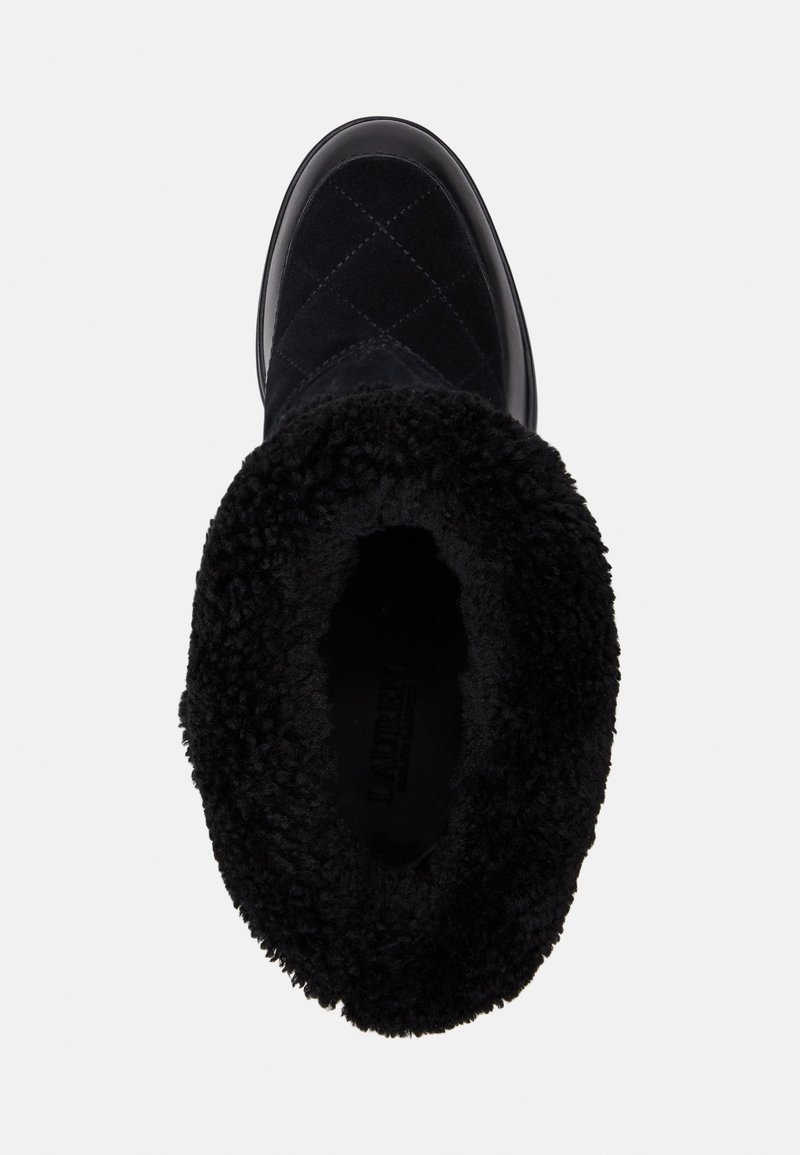 Lauren Ralph Lauren CORALINE SHEARLING-TRIM SUEDE BOOTIE Classic