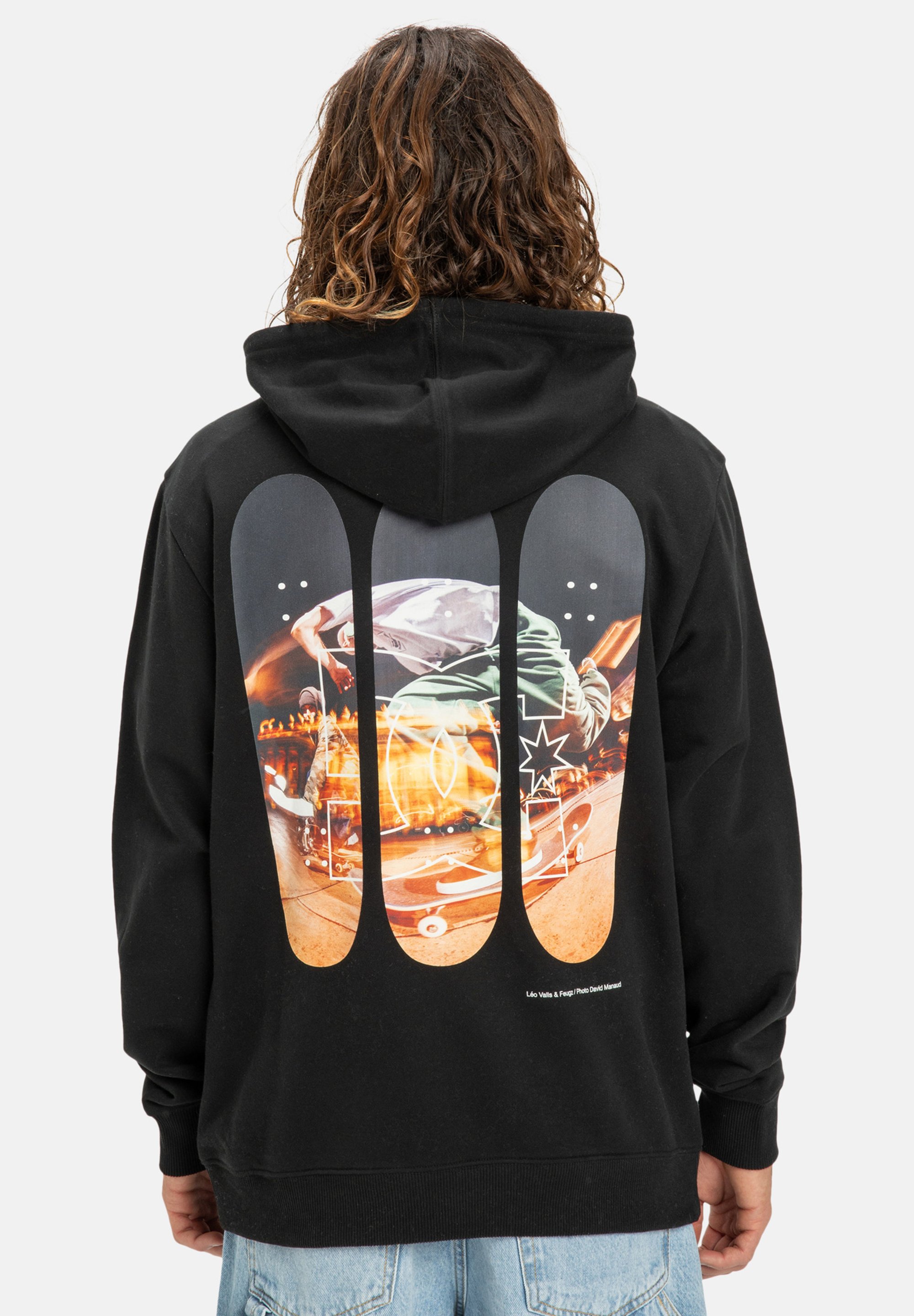 Sweat à Capuche Homme No Fear Noir, Taille M, Style Urbain Skate Avec Motif Graphique