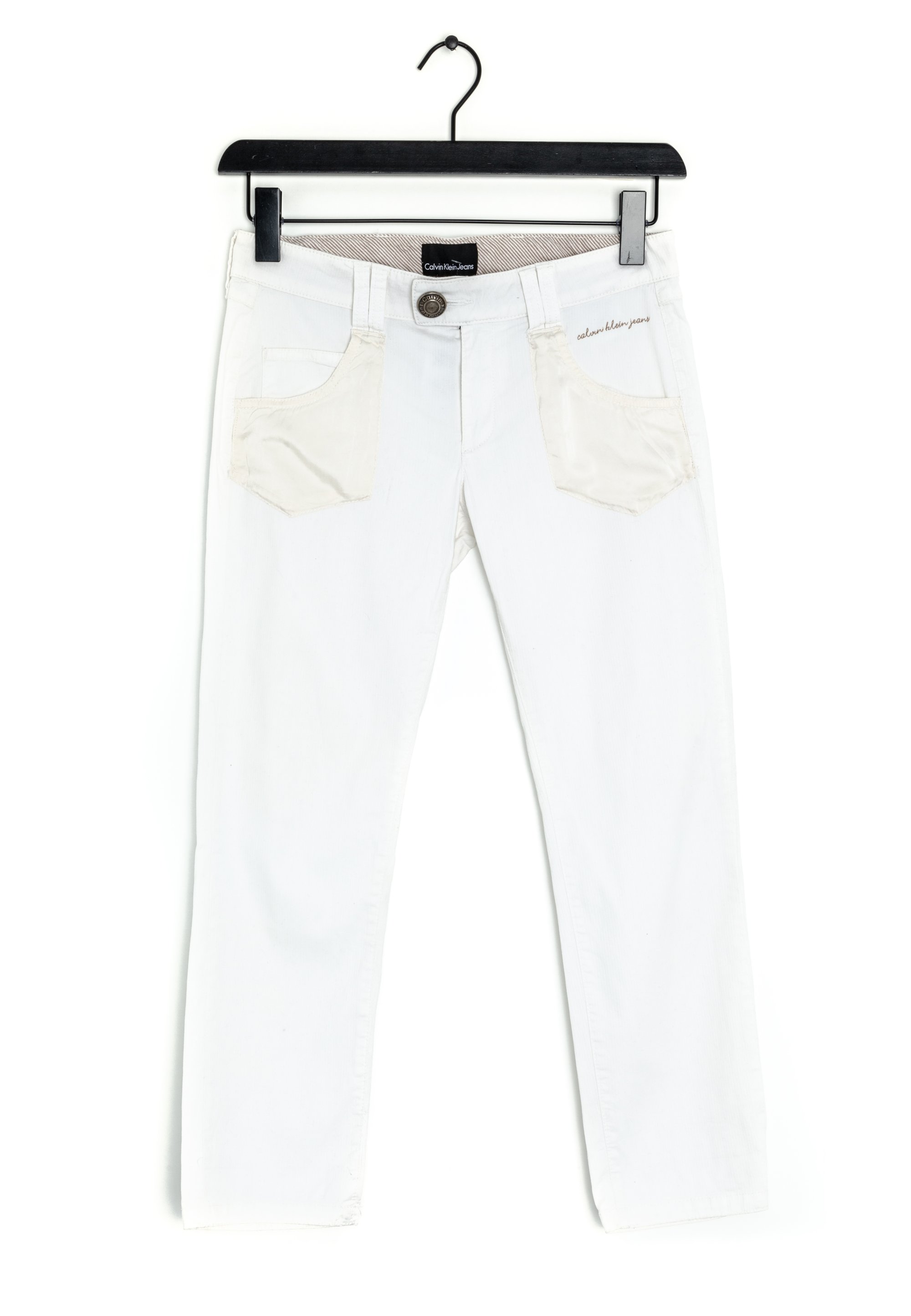 Calvin Klein Jeans Pantalones white/blanco (Segunda mano