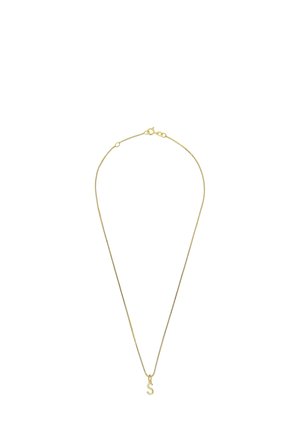 MIT BUCHSTABE S - Necklace - gold-coloured