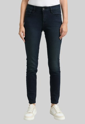 TOM TAILOR, TTLUCIE SKINNY JEANS - Jeans Slim Fit - blue black denim