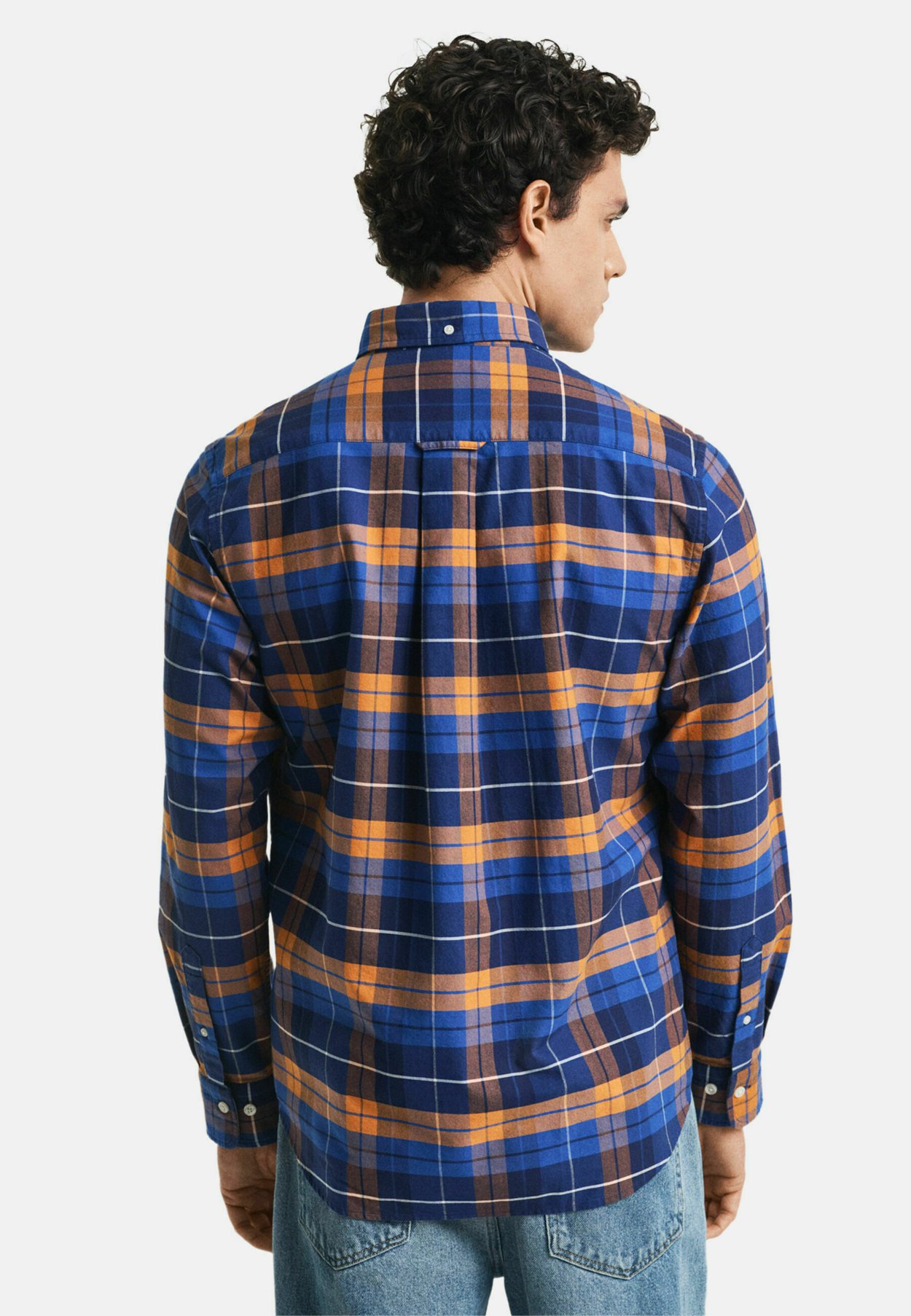 REGULAR FIT CHECKED OXFORD