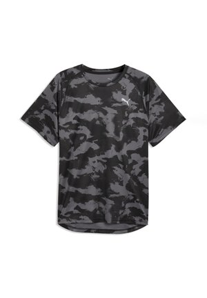PWRTRAIN AOP TEE - T-shirt con stampa - black