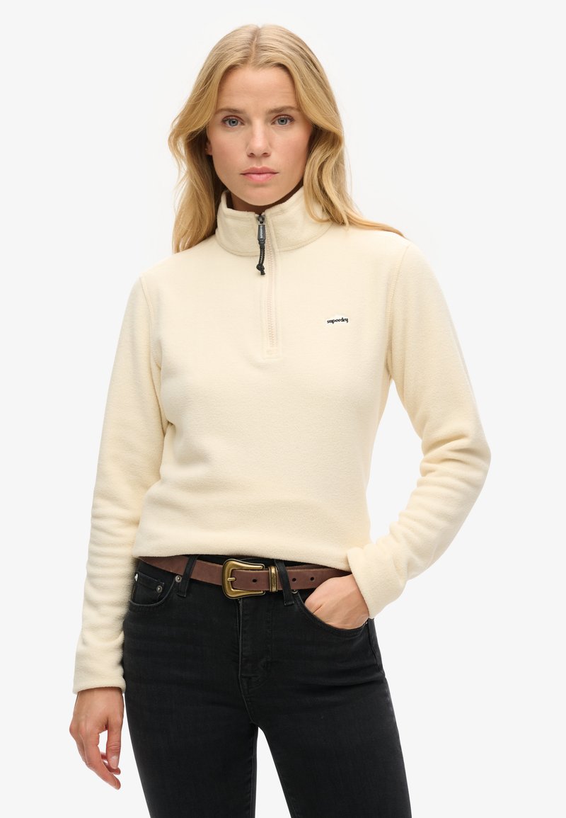 Superdry & Co POLAR HALF ZIP - Fleecetrøjer - oatmeal beige