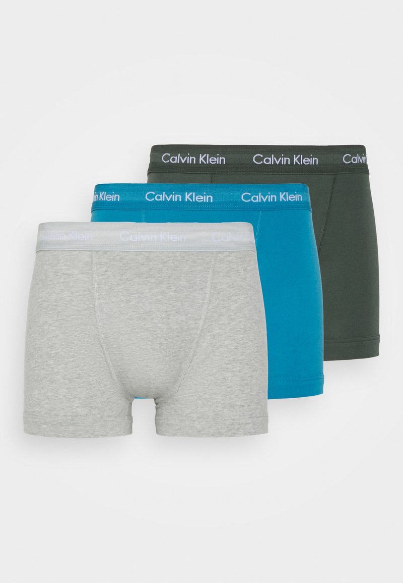 Calvin Klein Underwear TRUNK 3 PACK COTTON STRETCH - Cuecas boxer - grey