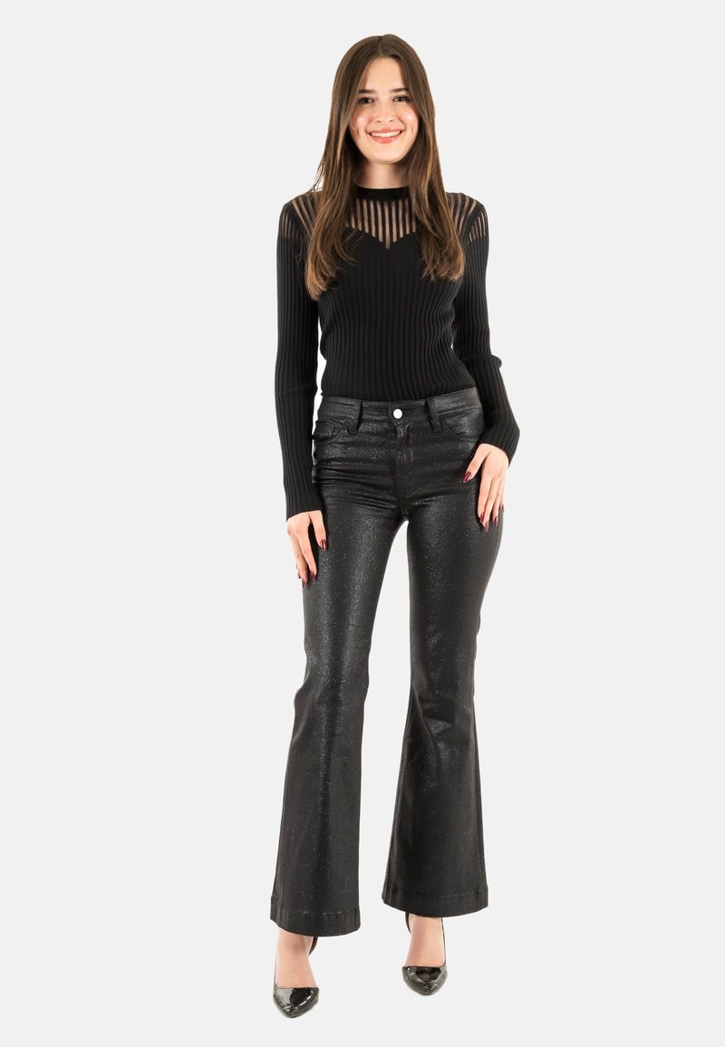 Jean Femme Salsa Noir - Taille W34 L30 - Coupe Skinny/capri - Neuf Avec étiquettes