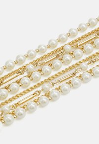 Lauren Ralph Lauren MULTIROW FLEX - Armbånd - gold-coloured/white