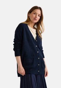 Monoprix COL V  - Gilet - marine
