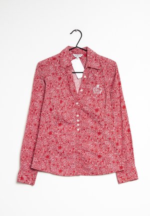 Button-down blouse - red