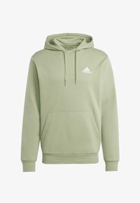 adidas Sportswear ESSENTIALS FLEECE Sweat à capuche tent green