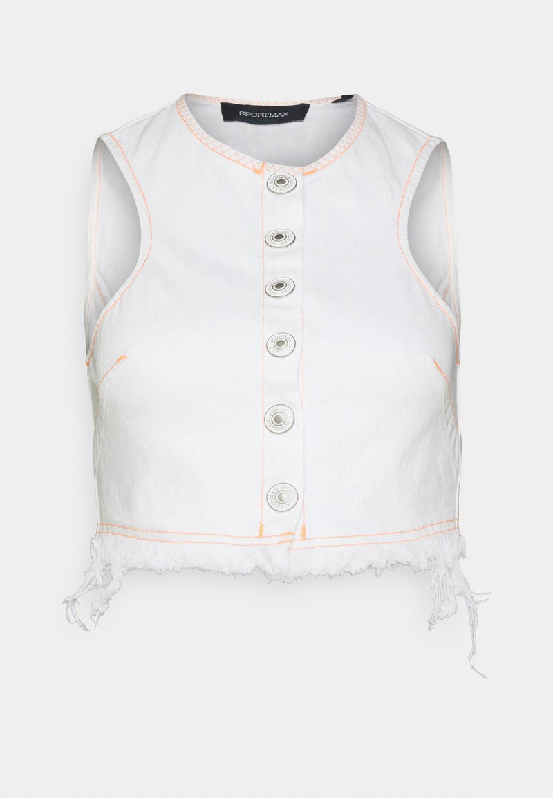 SPORTMAX Bodywarmer wit denim/whitedenim