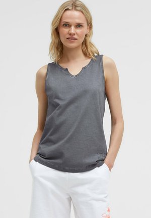 Soccx, SOCCX TOP OIL DYED MIT V-ÖFFNUNG - Top - grey bay