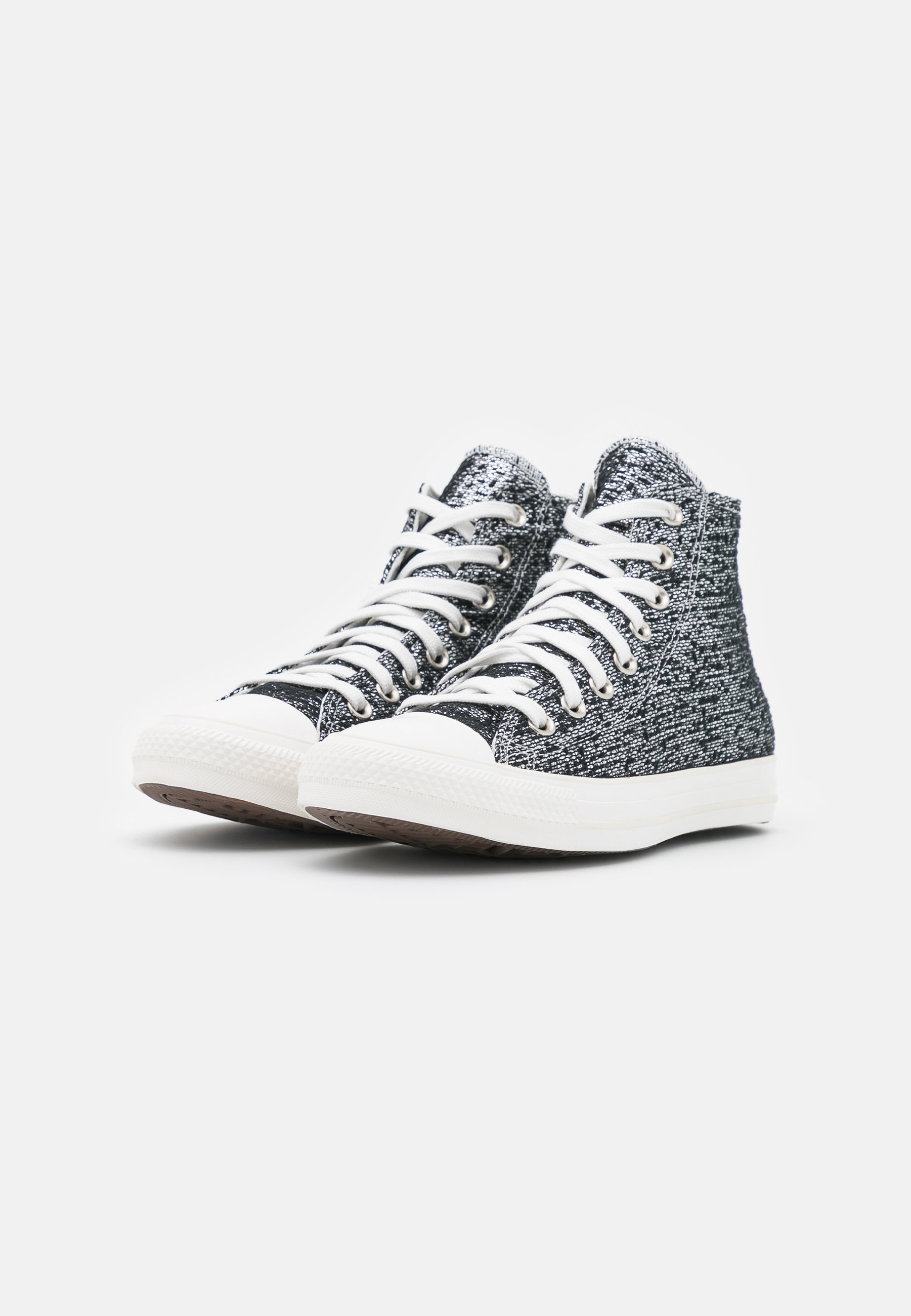 silver converse high tops