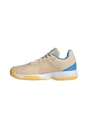 adidas Performance COURTFLASH UNISEX - Vairāku kortu tenisa apavi - crystal sand/core black/blue burst