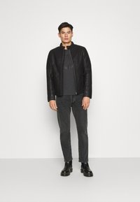 TOM TAILOR Bunda z umělé kůže - black