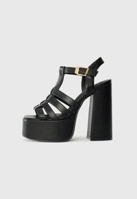Sandale cu toc - black