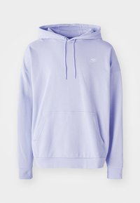 Light purple Nike hoodie with a kangaroo pocket and drawstring hood, featuring a small white Nike logo on the chest.