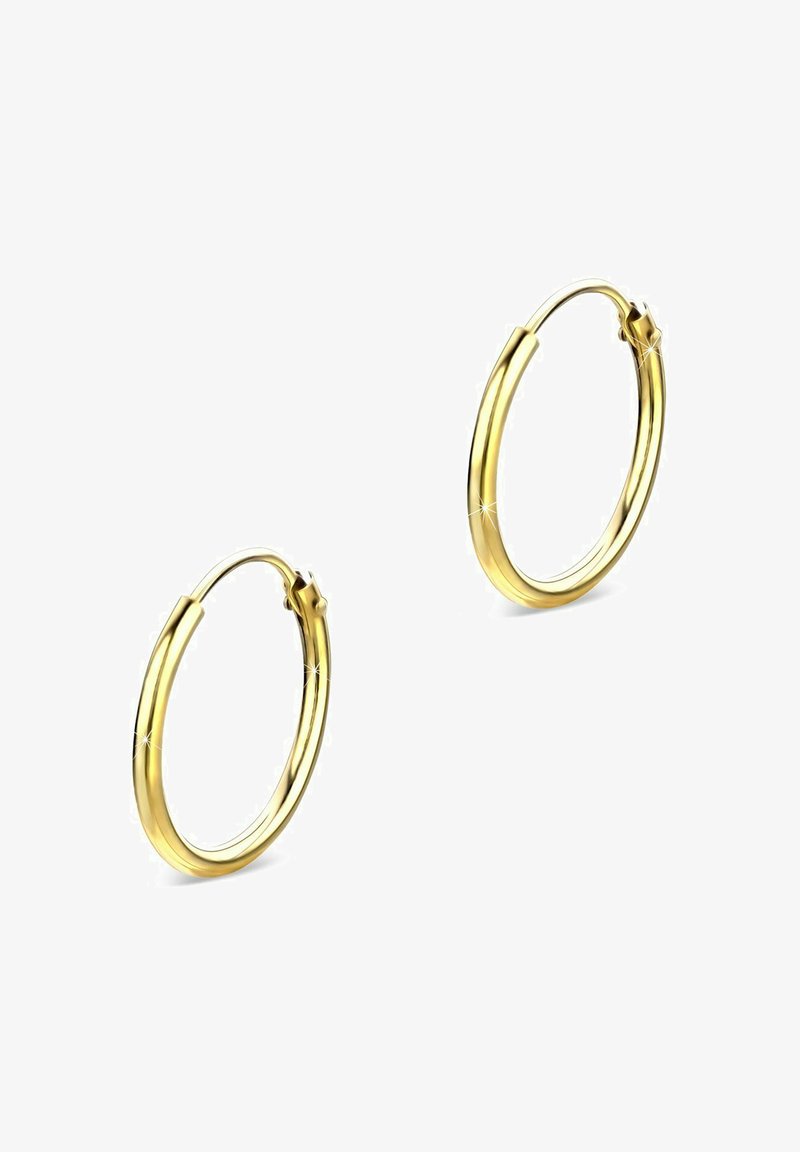 Kullatud rõngassõrmused läikiva viimistlusega, ringikujulised ja hingedega sulgured. Mõõtmed ja konkreetsed disainidetailid pole toodud.