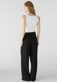 Oui Stoffhose - black