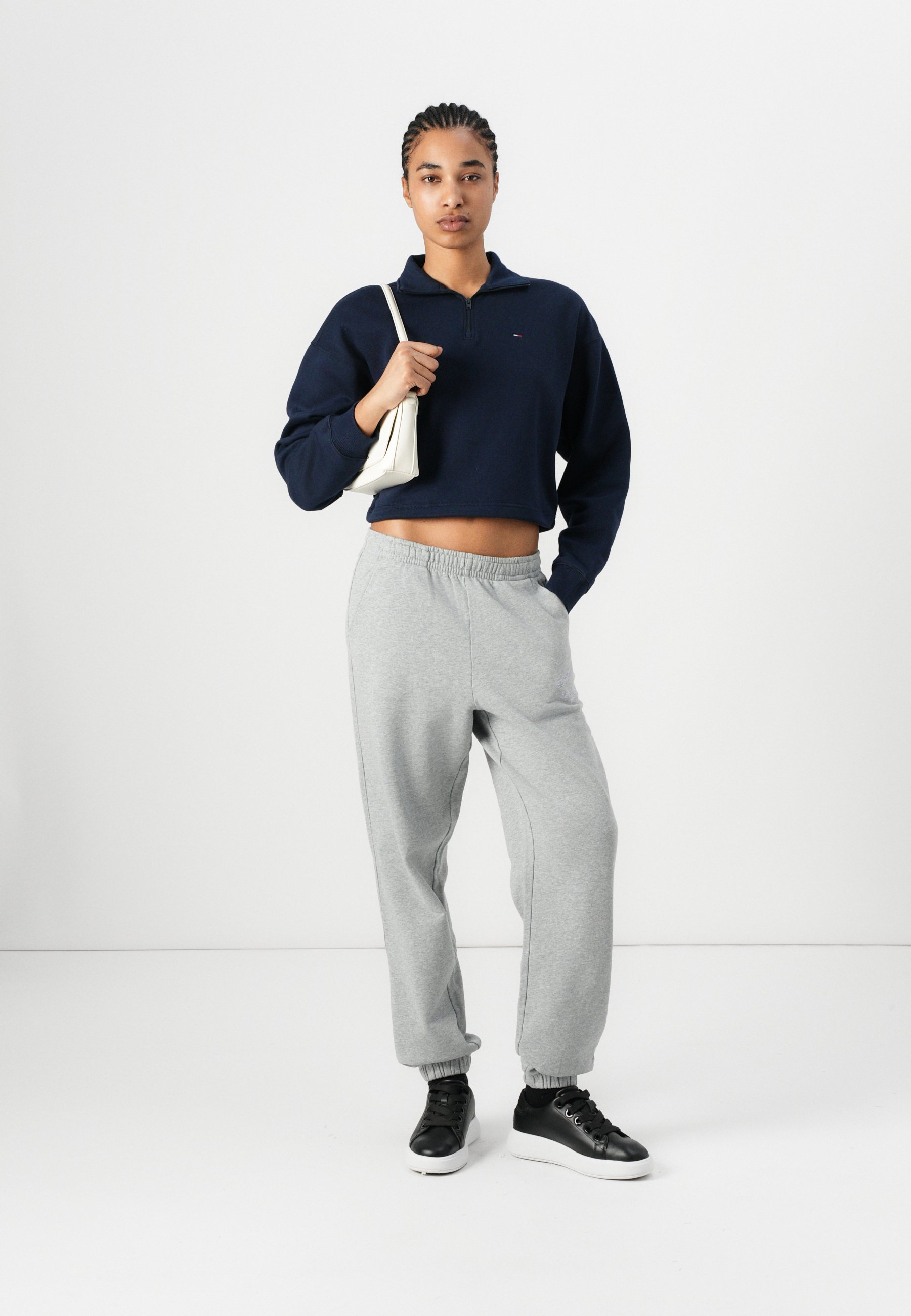 売れ筋商品|||トミーヒルフィガー パーカー・スウェットシャツ レディース アウター TJW ZIP MOCK NECK - Sweatshirt - dark night navy Tommy Jeans ZIP MOCK NECK - Sweatshirt - dark night navy