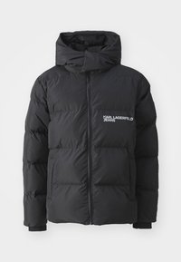 HOODED PUFFER - Vinterjakker - black