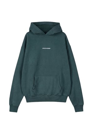 Pegador, CLARITA LOGO OVERSIZED HOODIE - Hoodie - washed dark teal white