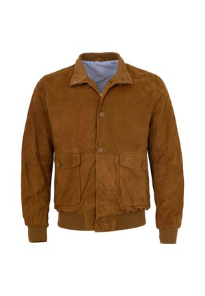 MATTHÄUS - Lederjacke - cognac