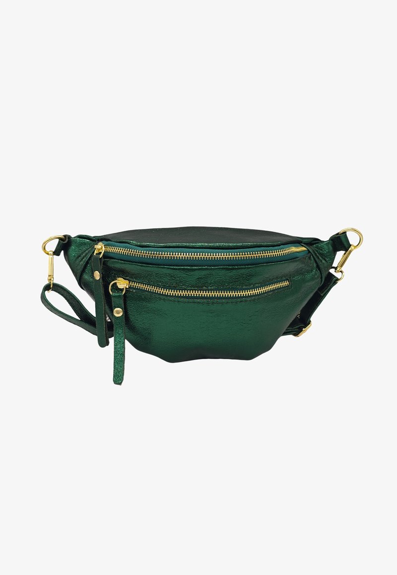 THEWAN. CHIC MEDIUM - Sac banane - vert sapin irise