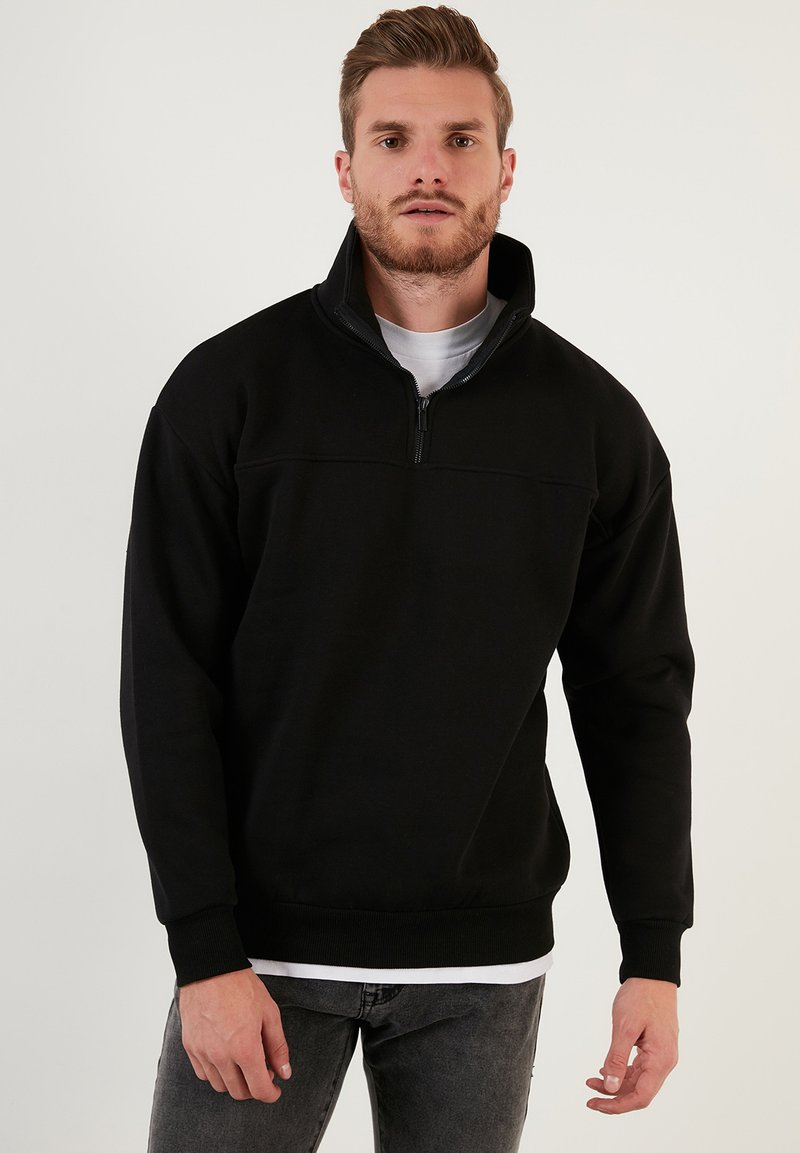 Buratti REGULAR FIT - Melegítőfelső - black