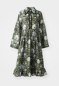 CHALET MIDI DRESS - Tričkové šaty - black