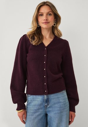 Ellos Collection CARDIGAN MIT PUFFÄRMELN. - Vest - copper