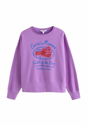 CREW NECK LONGSLEEVE - Sweater - purple graphic beaded lobster